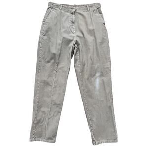 Woolrich High Rise Corduroy Pant Trousers Sz 14 Khaki Tan Academia Granny Preppy